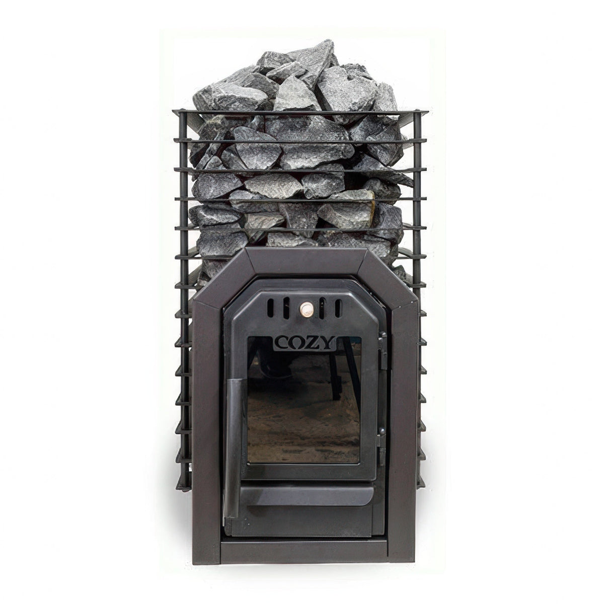 Cozy Heat Quattro Thru-Wall Sauna Stove - Wood-Burning Sauna Stove, Up to 18kW