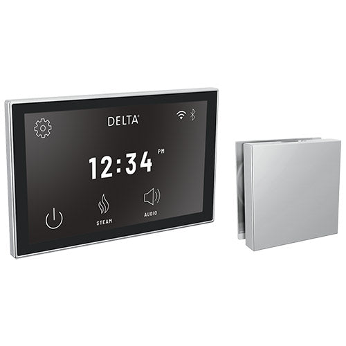 Delta SteamScape™ Deluxe System - Digital Interface and Contemporary Square Steam Head