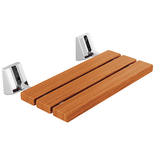 Delta Fold-Up Wood Seat, Wall Mounted