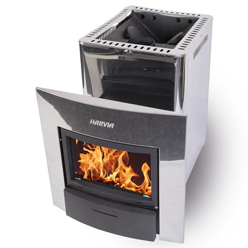 Harvia Pro 20 Duo - PRO Series, 24.1kW, Wood Sauna Stove