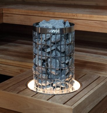 Harvia Embedding Flange w/ LED-Lighting for Cilindro Half 6/8kW — view 2