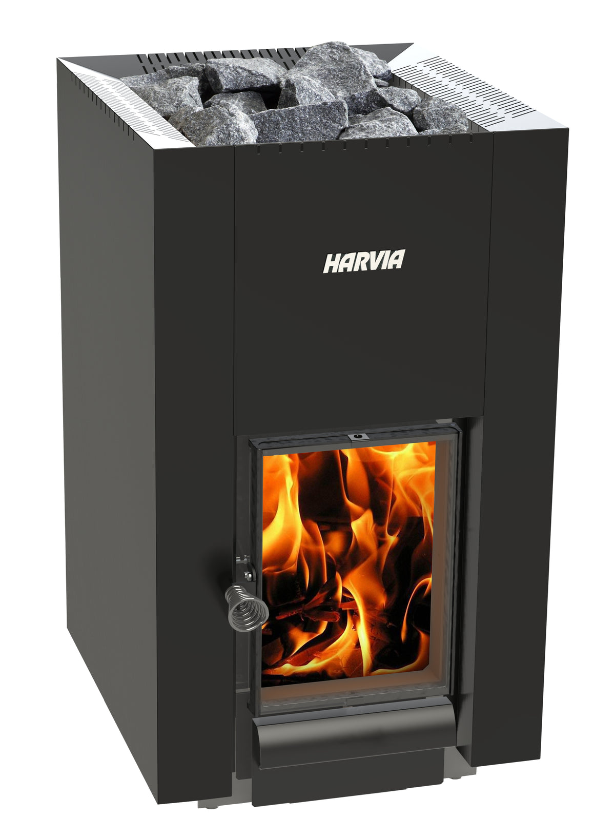 Harvia Linear 22 GreenFlame wood-burning sauna stove
