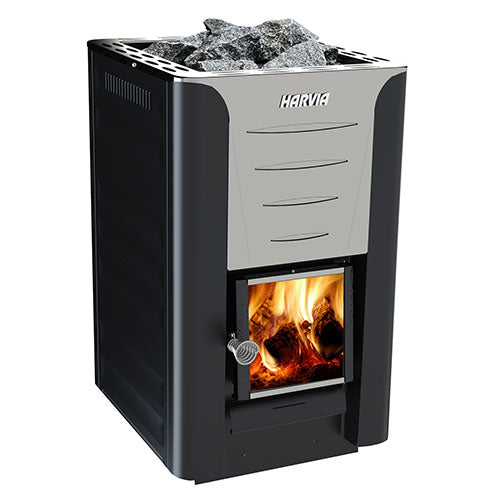 Harvia Pro 20 BK Pkg - Wood-Burning Sauna Stove Package, 24kW — view 2