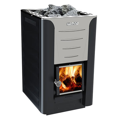 Harvia Pro 20 SS WH Pkg - Wood-Burning Sauna Stove Package, 24kW — view 2