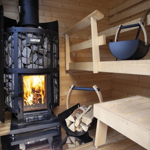 Harvia Protective Bedding SM - Protective Bedding for Harvia Sauna Stoves, Black, SM — view 3