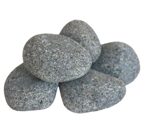 Harvia R-991 Sauna Heater Stones, Rounded Olivine, 5-10cm, 33lbs