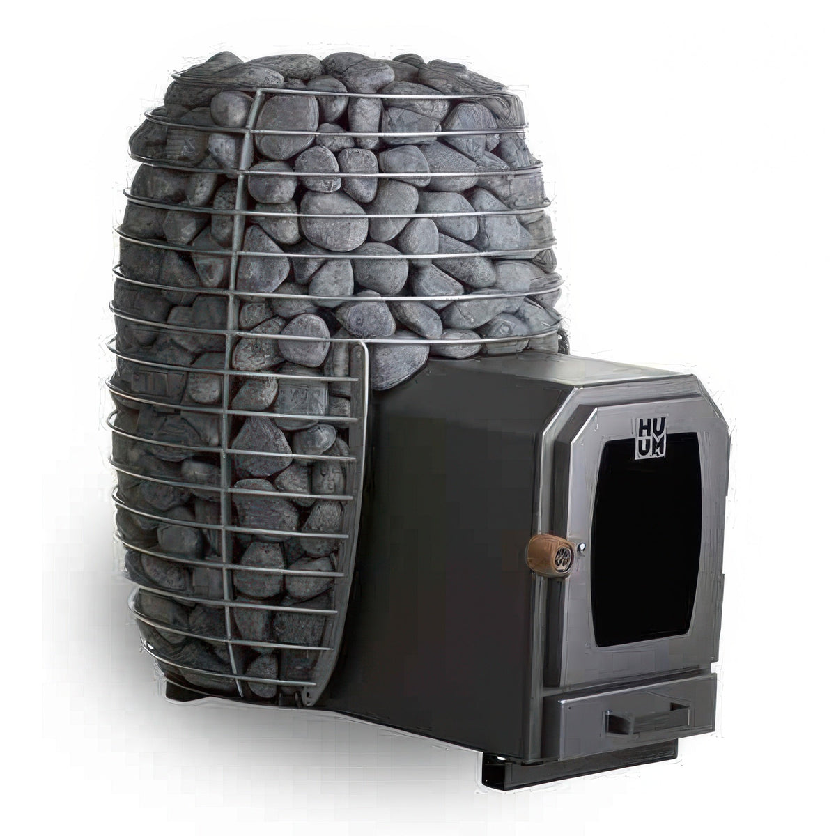 HUUM HIVE Wood 17 LS - HIVE Wood Series 17.0kW Wood-Fired Sauna Stove w/ Firebox Extension