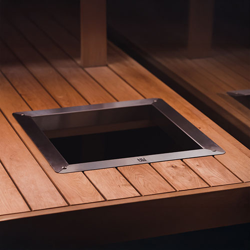HUUM Flange CS - Embedding Flange for CLIFF/STEEL Series Sauna Heaters — view 3