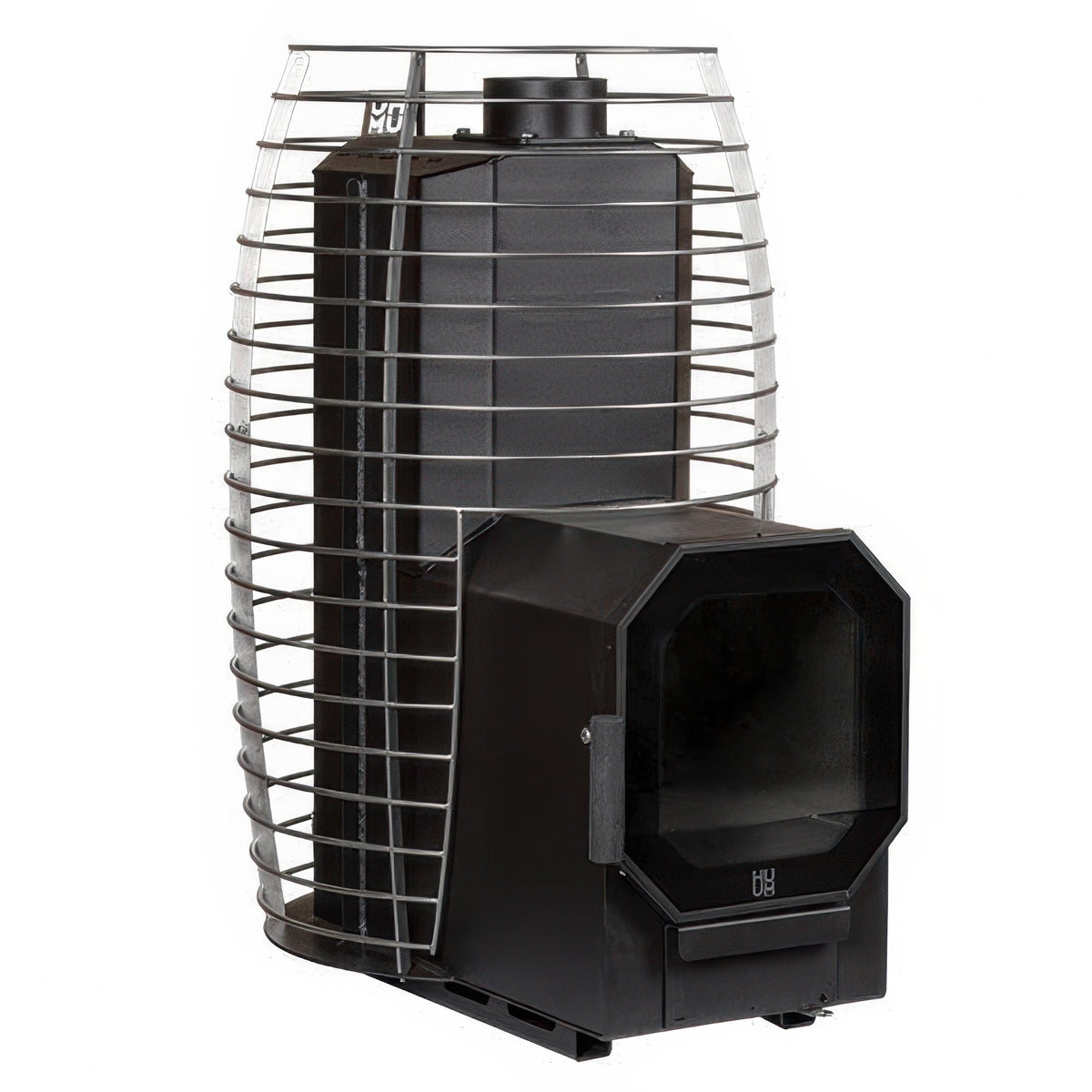 HUUM HIVE Flow LS Pkg - Wood-Burning Sauna Stove Package w/ Firebox Extension, 9.8kW — view 2