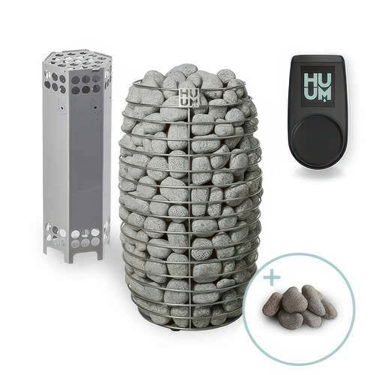Huum HIVE Mini Series 9.0kW Sauna Heater Package - UKU Wifi black