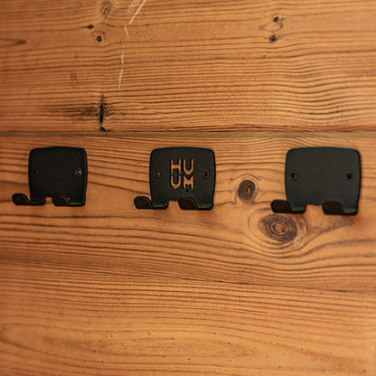 HUUM OVO Towel Hook Set - Sauna Design Towel Hook Set, Black — view 2