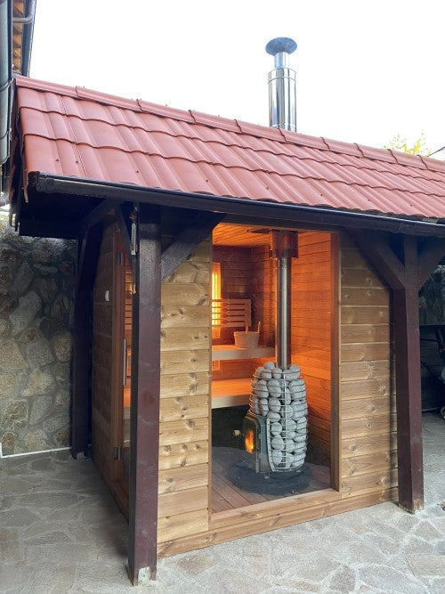 HUUM Thru-Ceiling Chimney - Sauna Wood Stove Chimney Set, Thru-Ceiling — view 3