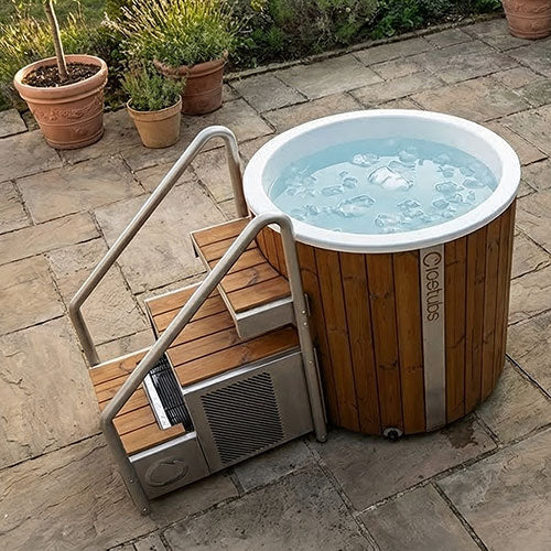 Icetubs IceBarrel XL - Immersion Tub, Thermowood & Fiberglass Cold Plunge, 63"L x 41"W x 47"H — view 5