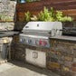 Cosmo 32" Built-In Propane Gas Grill with 5 Burners, Infrared Rotisserie, Knob LED Lighting in Stainless Steel, COS-BGGN325K