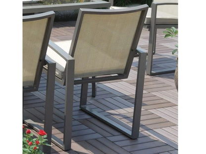 Hospitality Rattan Moldova 7-Piece Aluminum Dining Set with Cushions