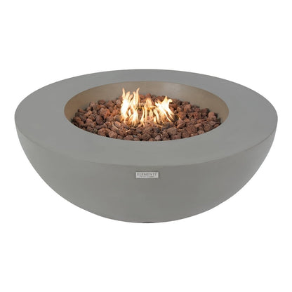 Elementi Lunar Bowl Fire Pit Table - Light Gray