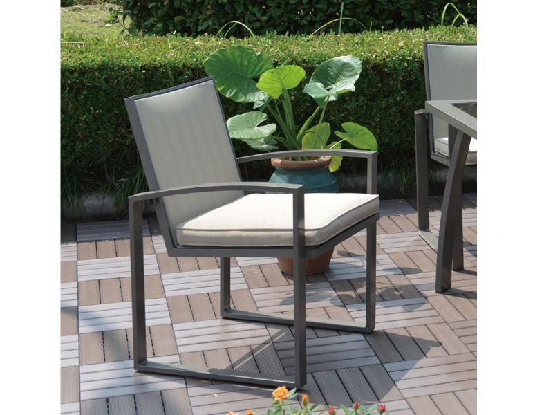 Hospitality Rattan Moldova 7-Piece Aluminum Dining Set with Cushions