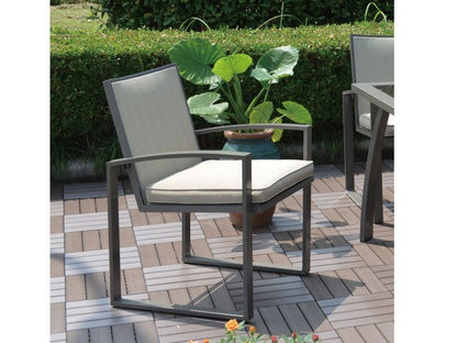Hospitality Rattan Moldova 7-Piece Aluminum Dining Set with Cushions