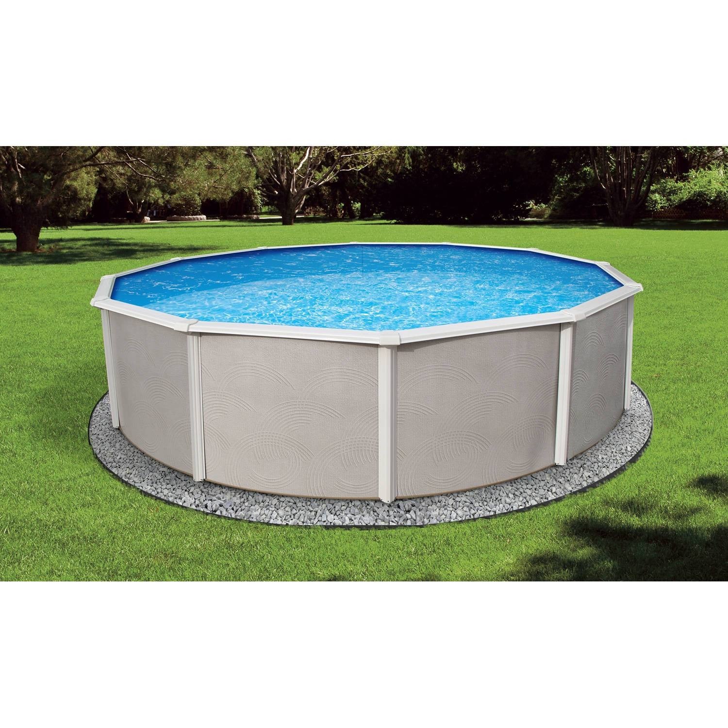 Blue Wave BELIZE 24' Round Steel Wall Above Ground Pool - 52" Depth
