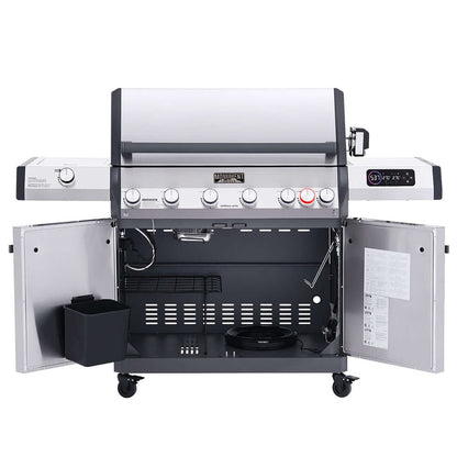 Monument Grills Eminence 605 Series | 6 Burner Advanced Propane Gas Grill in Stainless Steel (Natural Gas Convertible)