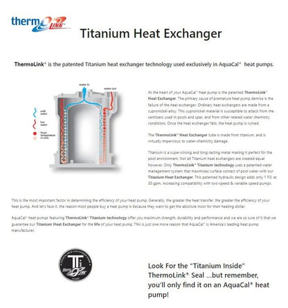 AquaCal HeatWave SuperQuiet SQ140R Pool Heat Pump (Heat and Cool)