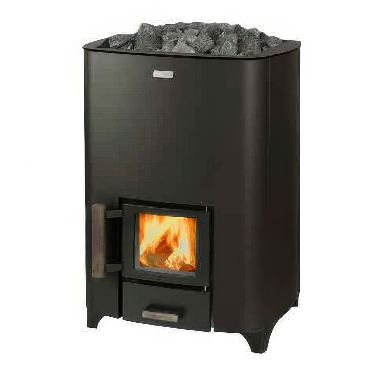 Narvi NC Black Wood-Burning Sauna Stove, Up to 17kW — view 2