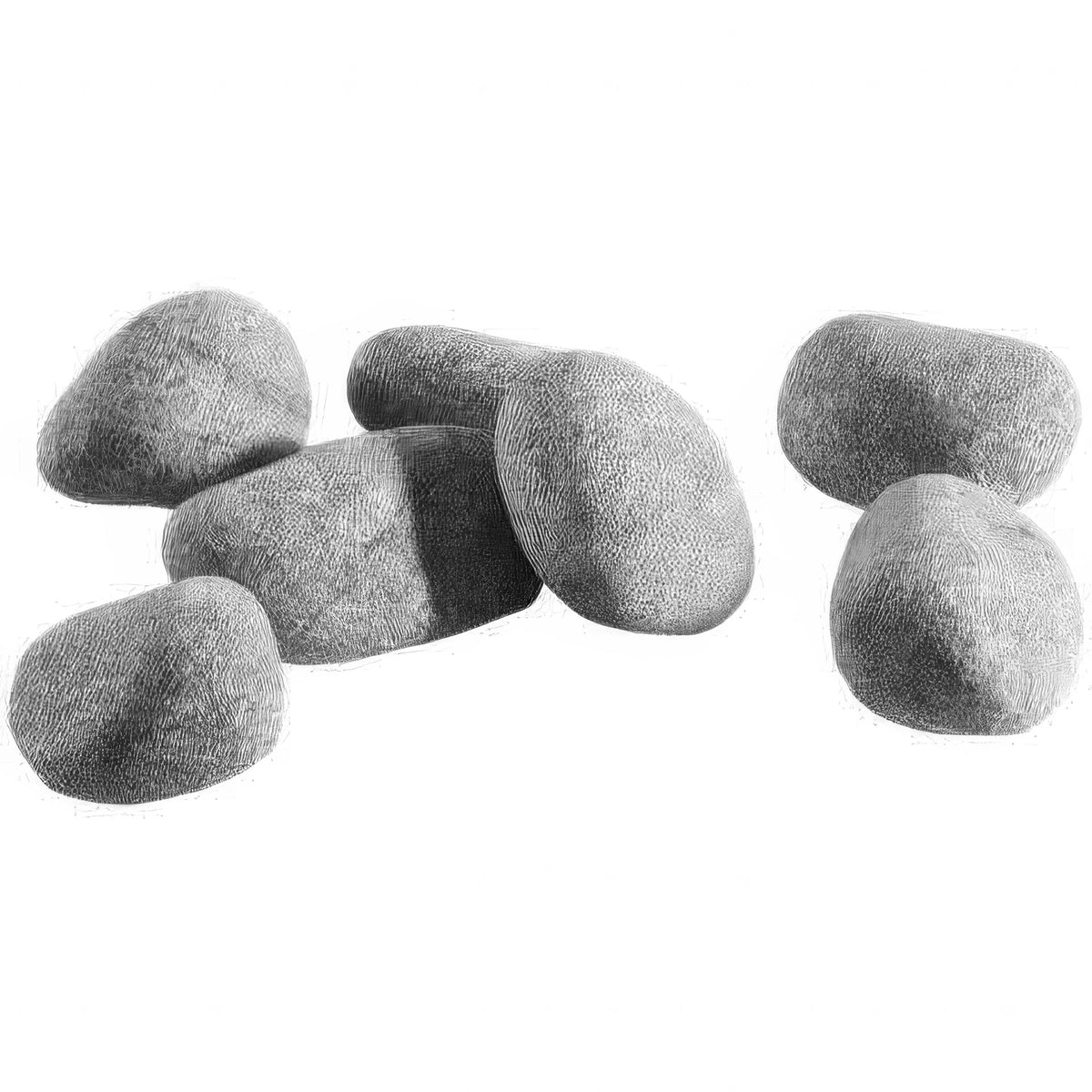 Narvi Round Stones Sauna Stones, Rounded Olivine, 10-15cm, 44lbs