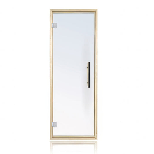 PROSAUNAS Clear Glass Sauna Door 24x73 - Prehung Clear Glass Sauna Door, Aspen Frame