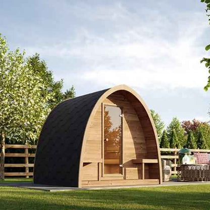 SaunaLife Garden-Series Model G3 - Outdoor Home Sauna Kit - Up to 6 persons