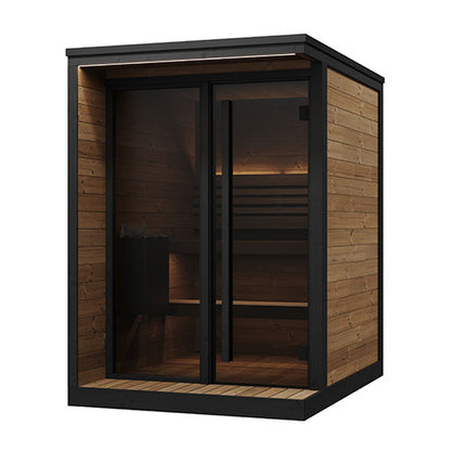 SaunaLife Model GL4 - Garden Luxury Series Outdoor Home Sauna Kit, Up to 4 Persons