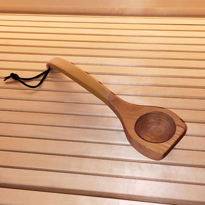 SaunaLife Essentials Set 3 - Wood Sauna Bucket and Ladle Set w/ Black Thermometer and Hygrometer — view 4