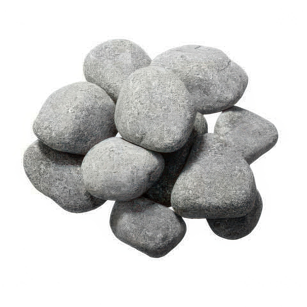 Saunum Heater Stones - Sauna Heater Stones, Rounded Olivine, 5-10cm, 33lbs