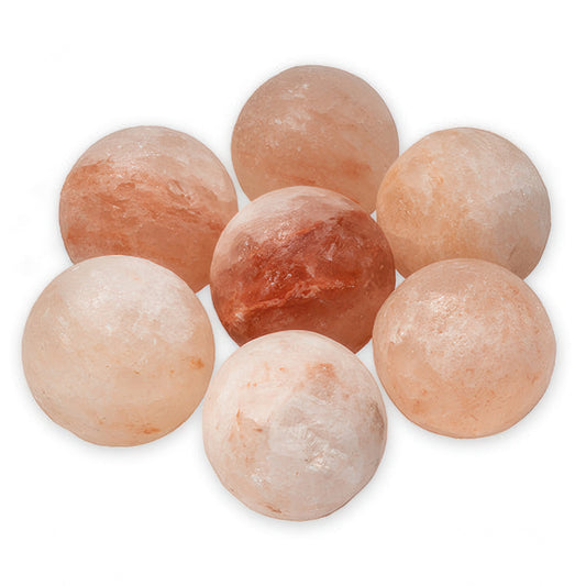 Saunum Himalayan Salt Set - Himalayan Salt Spheres, 7ct