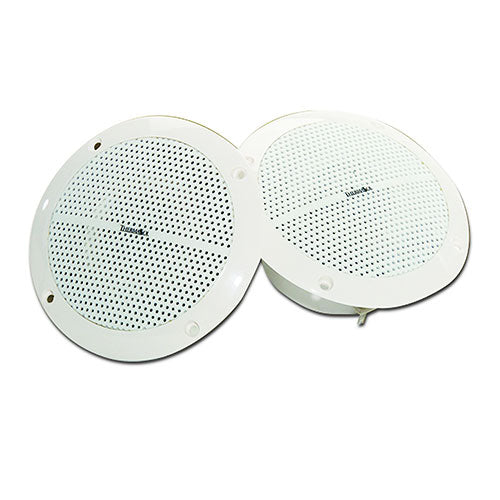 ThermaSol passive waterproof shower speaker pair in white