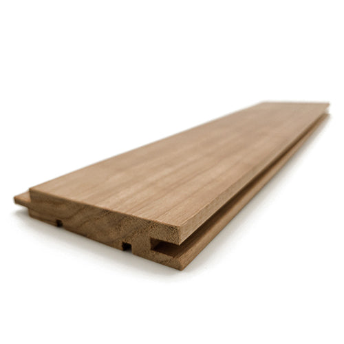 PROSAUNAS Thermo-Aspen 1x4 (15mm x 90mm) T&G STS4 - Sauna Wood, Thermally-Modified, Tongue & Groove, STS4 Profile, Nickel-Gap, Wall Material