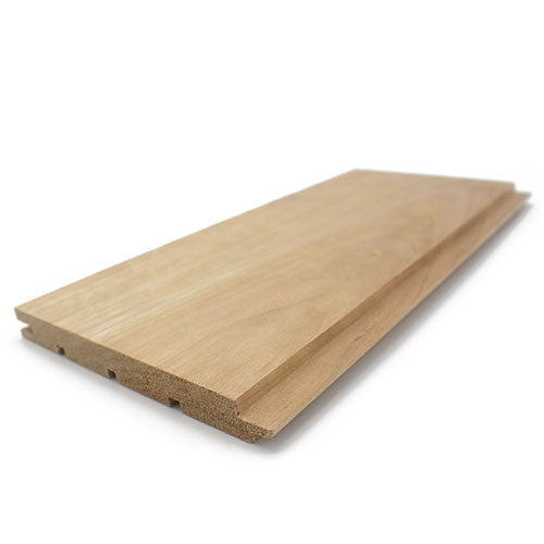 PROSAUNAS Thermo-Aspen 1x5 (15mm x 120mm) T&G STS4 - Sauna Wood, Thermally-Modified, Tongue & Groove, STS4 Profile, Nickel-Gap, Wall Material