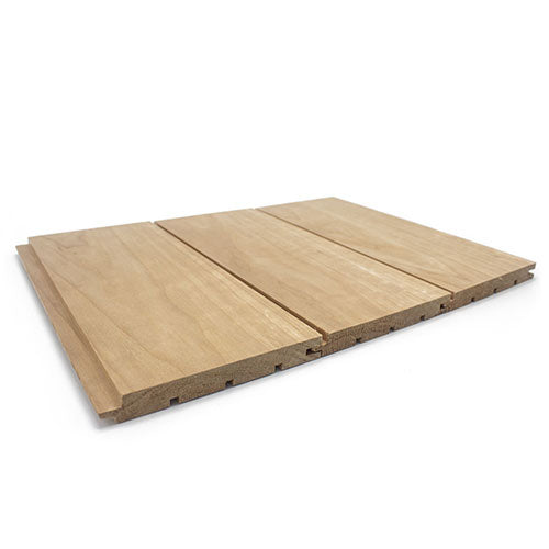 PROSAUNAS Thermo-Aspen 1x5 (15mm x 120mm) T&G STS4 - Sauna Wood, Thermally-Modified, Tongue & Groove, STS4 Profile, Nickel-Gap, Wall Material — view 3