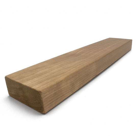 PROSAUNAS Thermo-Aspen 2x3 (28mm x 65mm) S4SEE SHP - Sauna Wood, Thermally-Modified, Smooth 4 Sides Eased Edges, SHP Profile, Bench Material