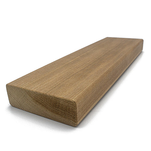 PROSAUNAS Thermo-Aspen 2x4 (28mm x 90mm) S4SEE SHP - Sauna Wood, Thermally-Modified, Smooth 4 Sides Eased Edges, SHP Profile, Bench Material