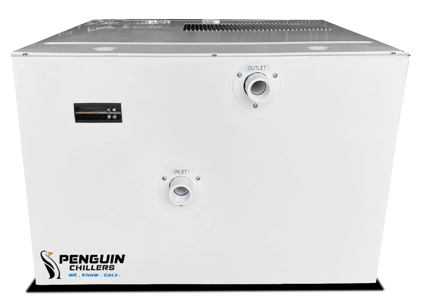 Penguin Chillers 2.5 HP water chiller angled view