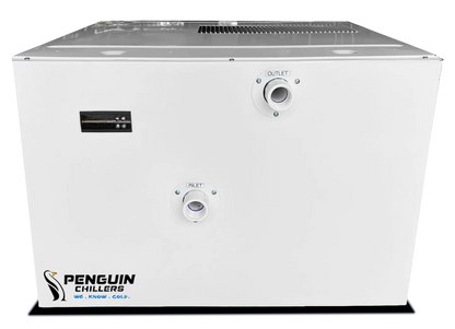 Penguin Chillers 2.5 HP water chiller angled view