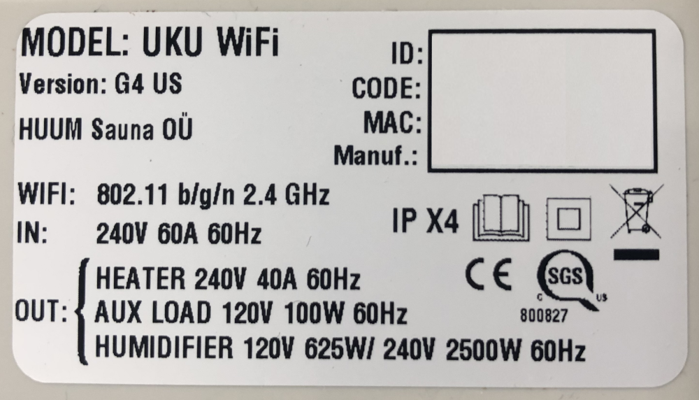 HUUM UKU-WIFI-MODULE - Module, Control, UKU Wi-Fi — view 2
