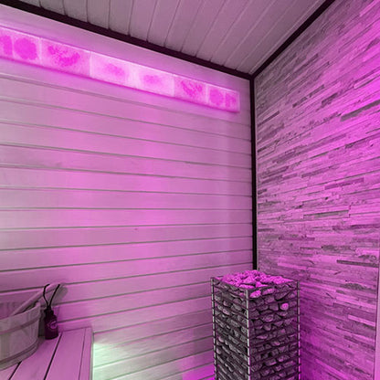 PROSAUNAS Small Himalayan Salt Feature - Customizable Genuine Himalayan Sauna Light Kit — view 2
